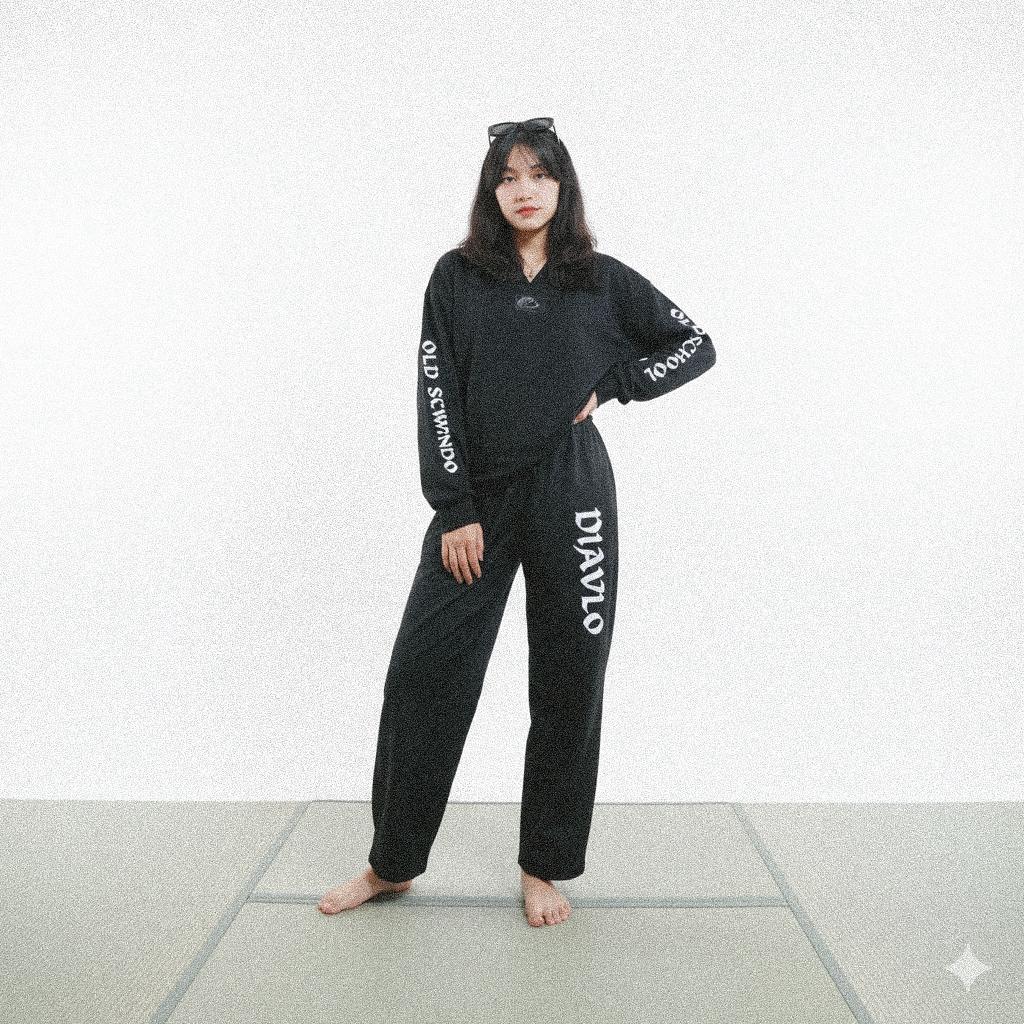 Pantalón Diavlo Bordado con bolsas