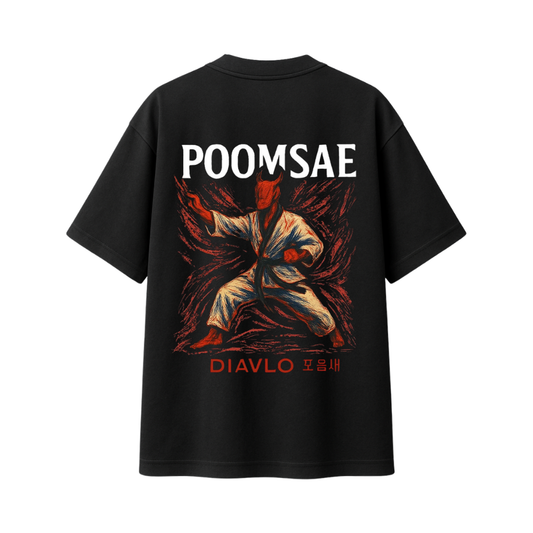 Poomsae playera oversize negra