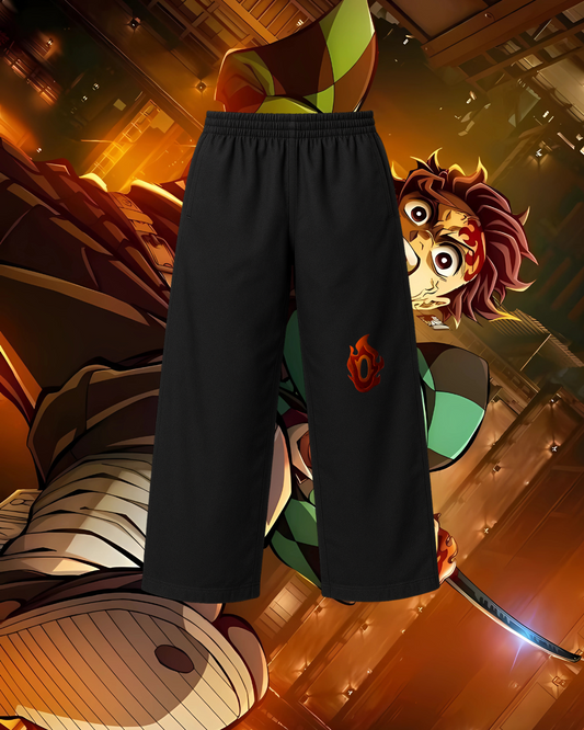 Pantalon de Tanjiro corte Taekwondo